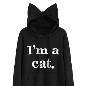 Cat Ear Hoodie Pullover Sweatshirt